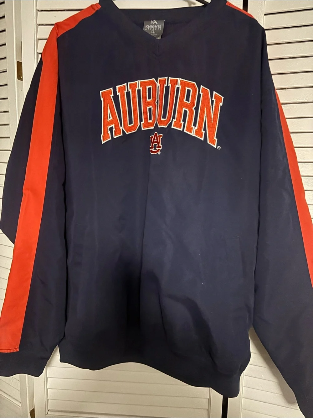 Auburn Pullover Jacket windbreaker size large college football